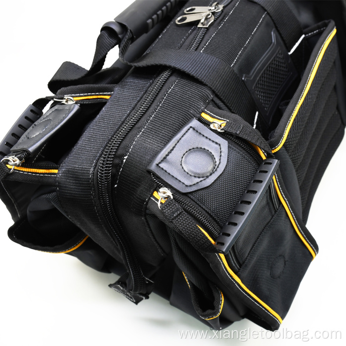 Pro PVC-Backed Wide Mouth Zippered Shoulder Tool Bag